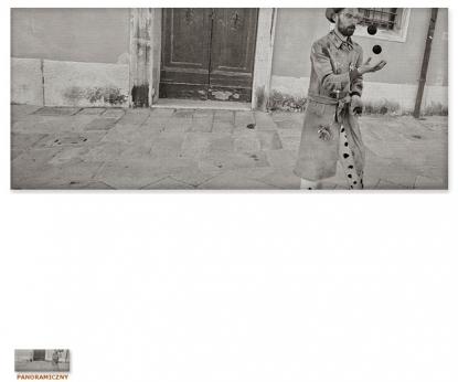 Kuglarz w Wenecji [Obrazy / Wenecja w panoramach / Seria]