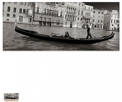 Gondola w Wenecji [Obrazy / Wenecja w panoramach / Seria]