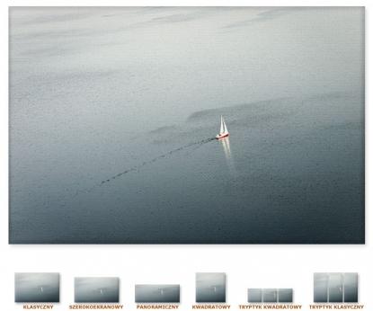 Samotna żaglówka [Obrazy / Marynistyka, Morze]