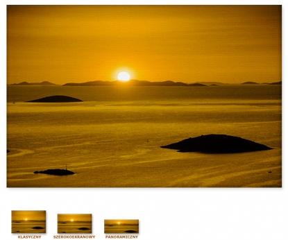 Zachód Słońca nad morzem [Obrazy / Pejzaż / Widok]