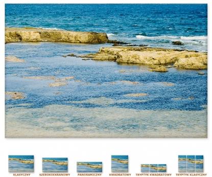 Niebieskie morze i skały [Obrazy / Marynistyka, Morze]